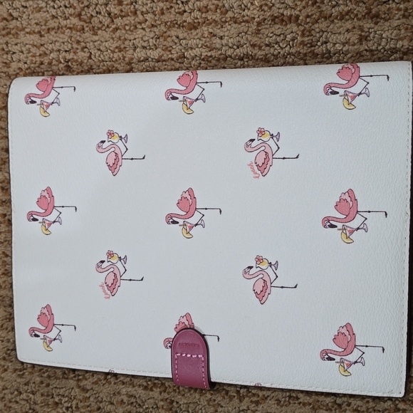 NWOT-Coach Leather Spiral Notebook - Picture 4 of 10